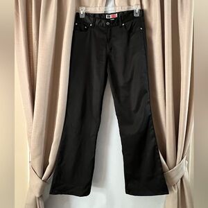 Black flare trouser